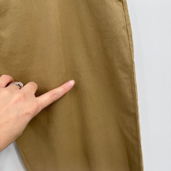 14th & Union Mens 34x30 Slim Fit Mid Rise Khaki Chino Pants Casual Flat Front - Picture 5 of 11